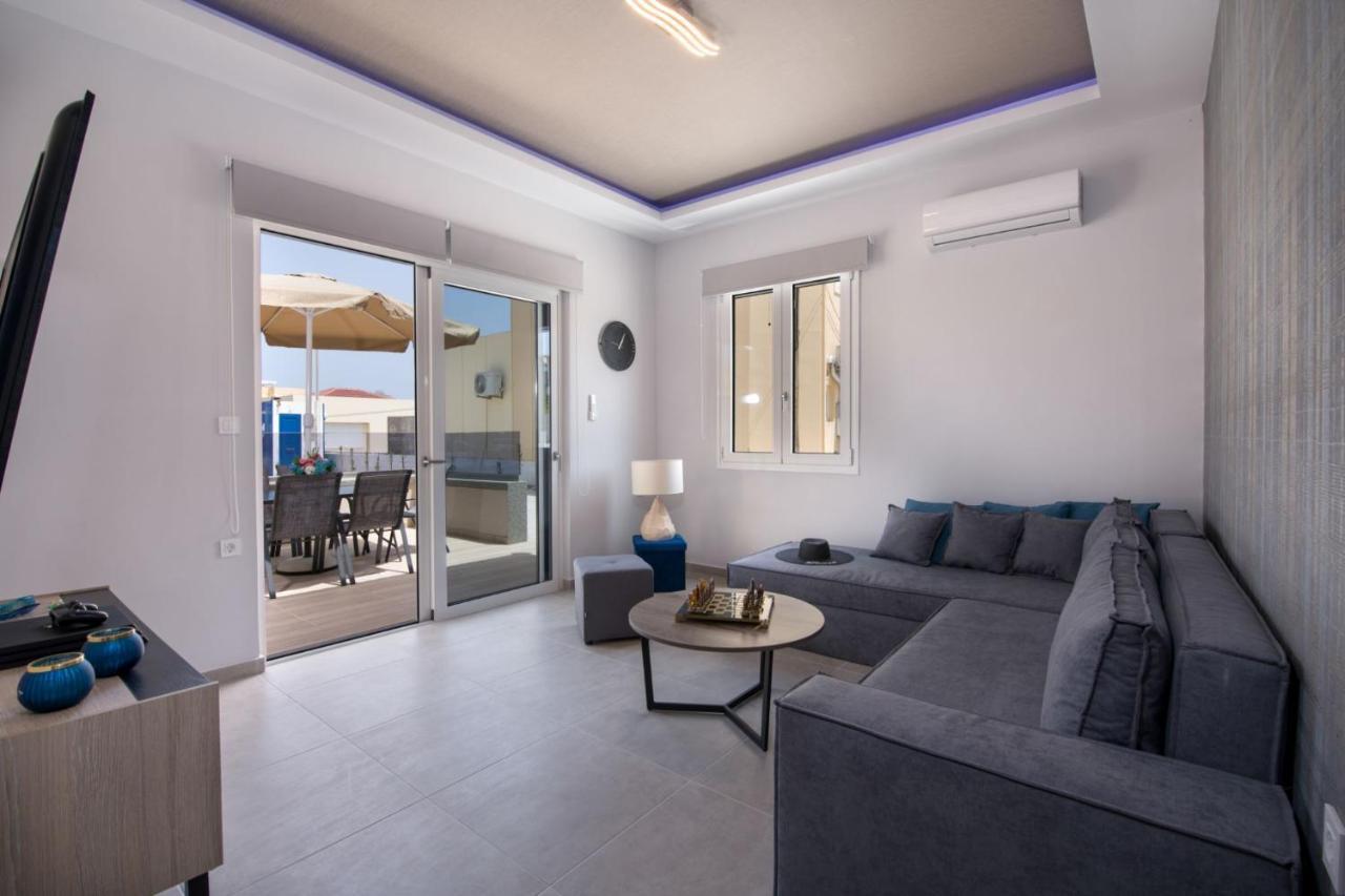 Luxury Villa Eva-Mari With Jacuzzi, 50M From The Beach Сталос Екстер'єр фото
