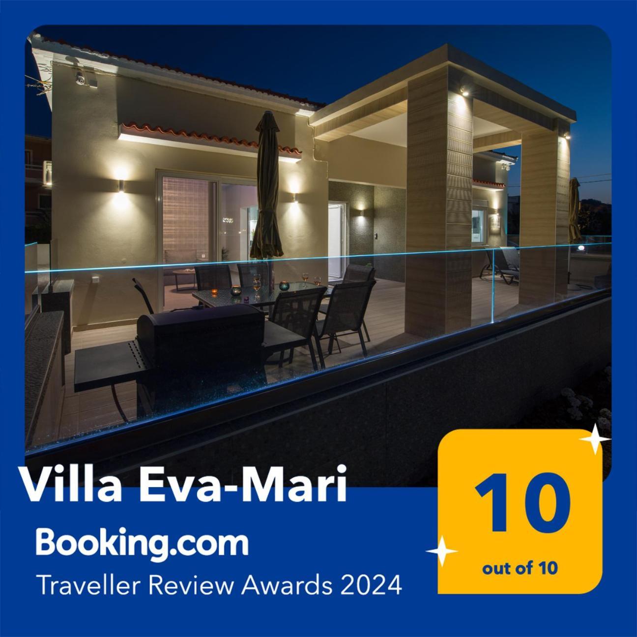 Luxury Villa Eva-Mari With Jacuzzi, 50M From The Beach Сталос Екстер'єр фото