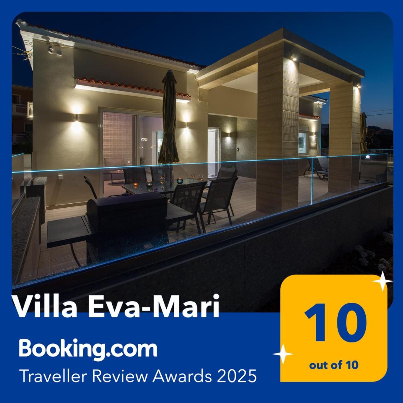 Luxury Villa Eva-Mari With Jacuzzi, 50M From The Beach Сталос Екстер'єр фото