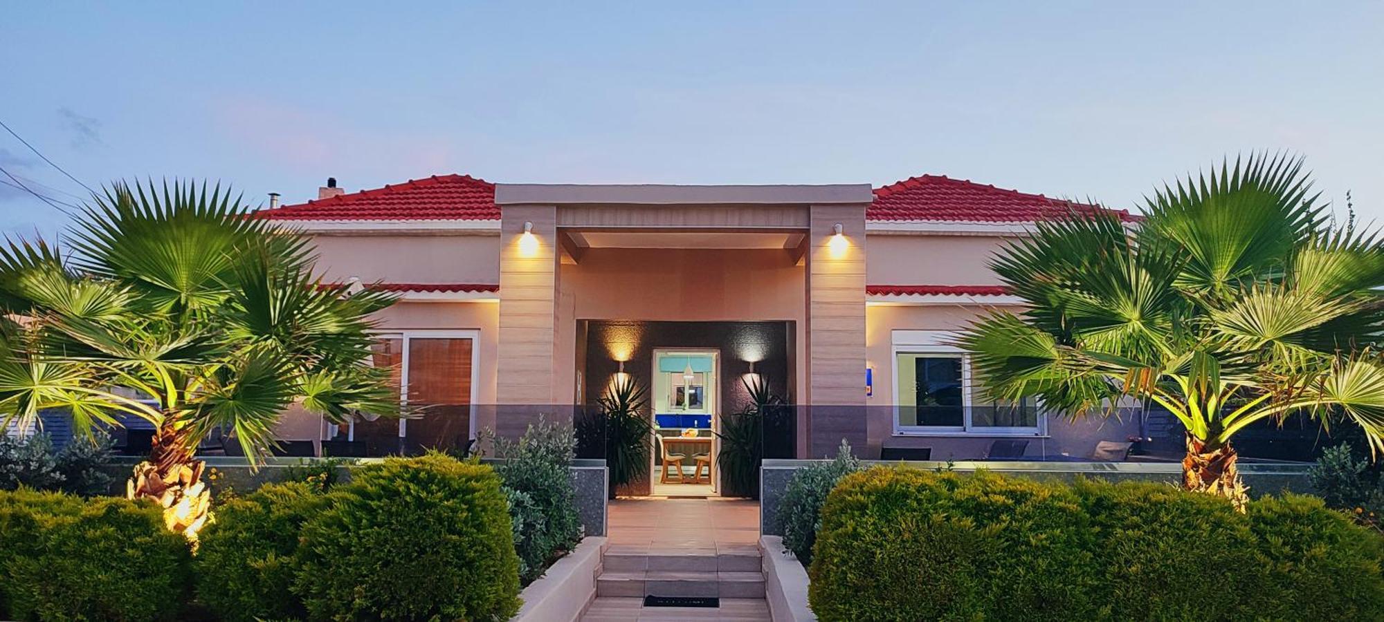Luxury Villa Eva-Mari With Jacuzzi, 50M From The Beach Сталос Екстер'єр фото