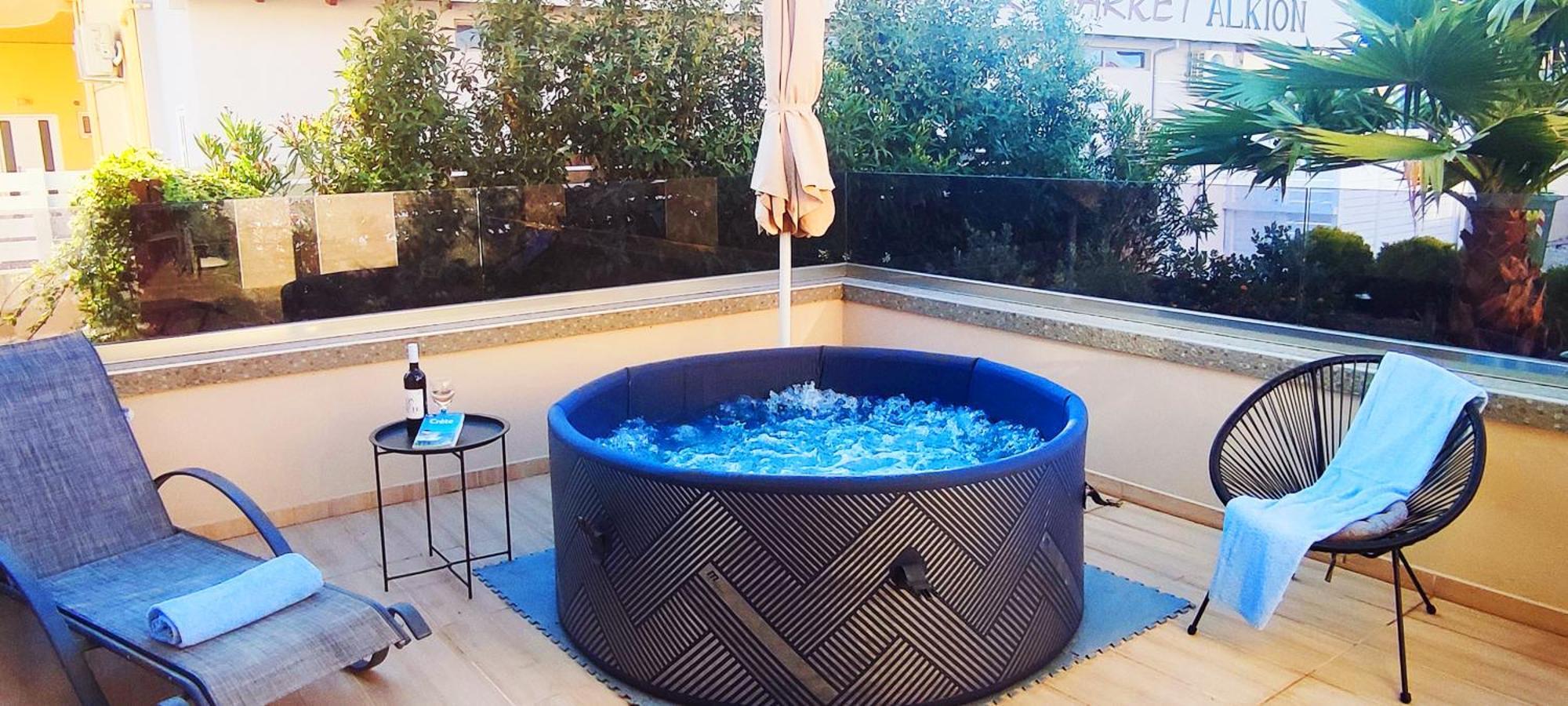 Luxury Villa Eva-Mari With Jacuzzi, 50M From The Beach Сталос Екстер'єр фото